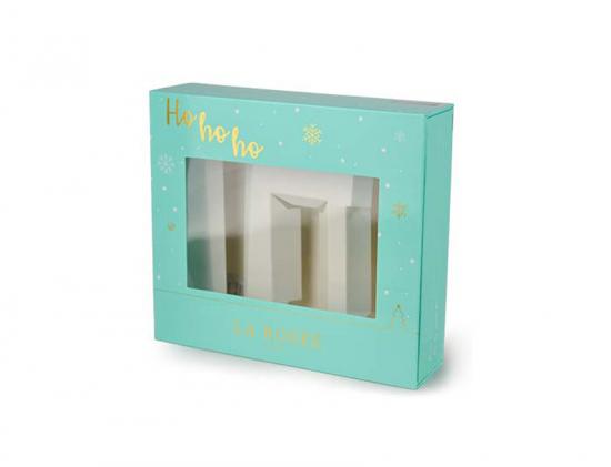 scatola cosmetica con finestra trasparente