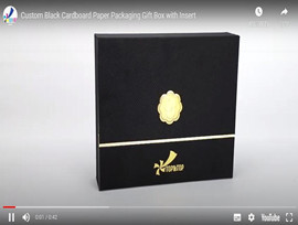 migliore scatola regalo in cartone nero personalizzata con inserto da top&top
